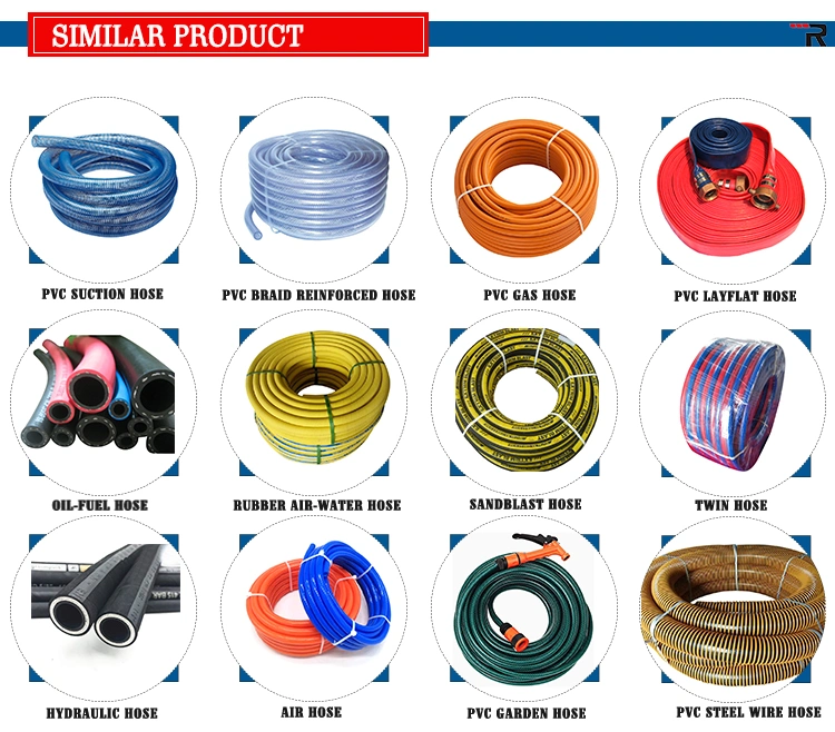 Transparent Non-Toxic PVC Steel Wire Reinforced Suction Discharge Hose