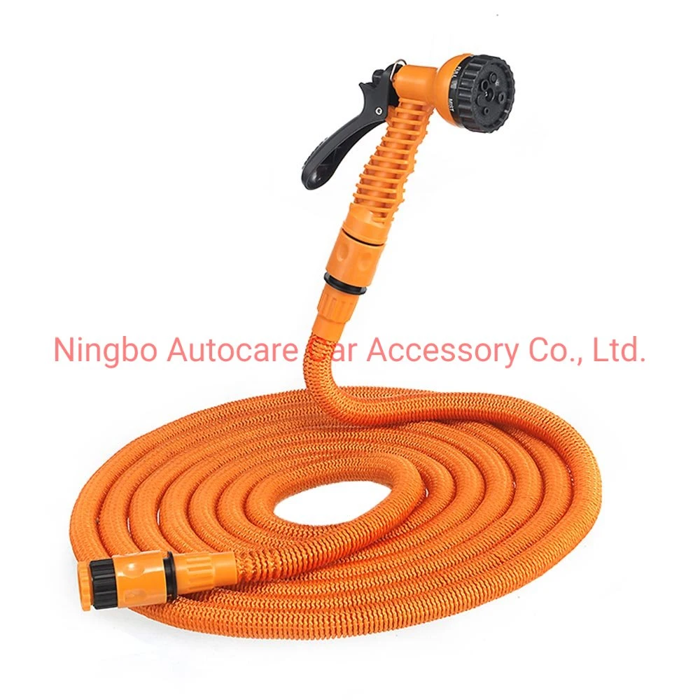 Expandable Garden Hose High Pressure Hose 8 Function Spray Nozzle Water Hose Flexible Garden Hose with All Brass Connectors