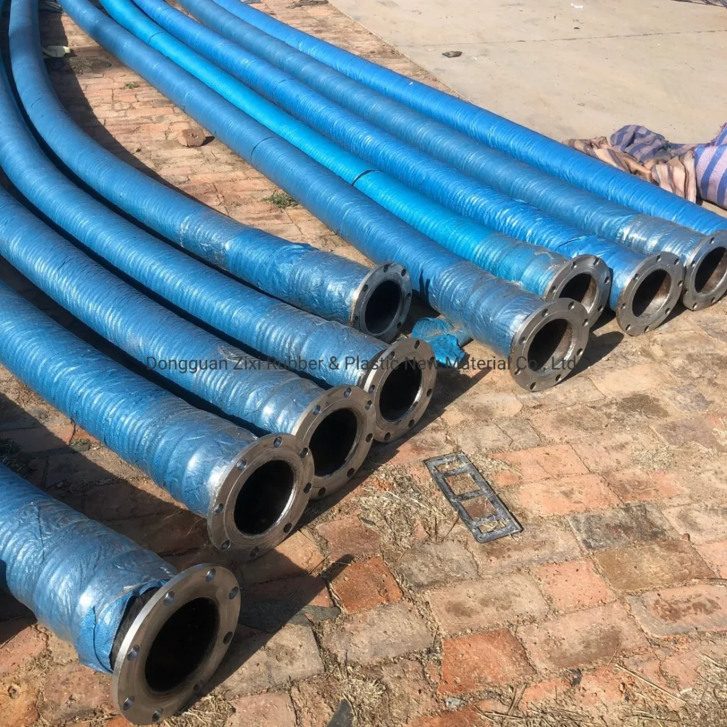 Cement Truck Concrete Vibrator Delivery Corrugated Braided Rubber Suction Hose