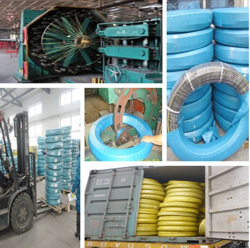 Two High Tensile Steel Wire Braid Hydraulic Oil Hose SAE R2 Hose