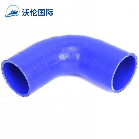 Universal Blue 60mm Silicone Hose for Car 2 3/8&quot; 90-Degree Silicone Intake Hose Made in Wolun