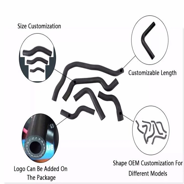 Made in China NBR EPDM Black Rubber Hoses Cars Trucks and Agricultural Machinery Radiator Cooling Fuel Hose