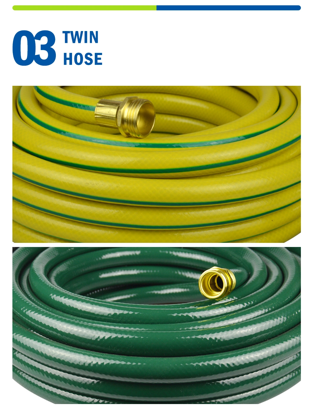 1/2&quot; 12mm Flexible Water PVC Garden Hose with Fittings