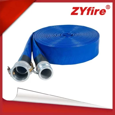 High Pressure Agricultural Irrigation Expandable PVC Layflat Discharge Hose Water Pump Lay Flat Pipe Hose