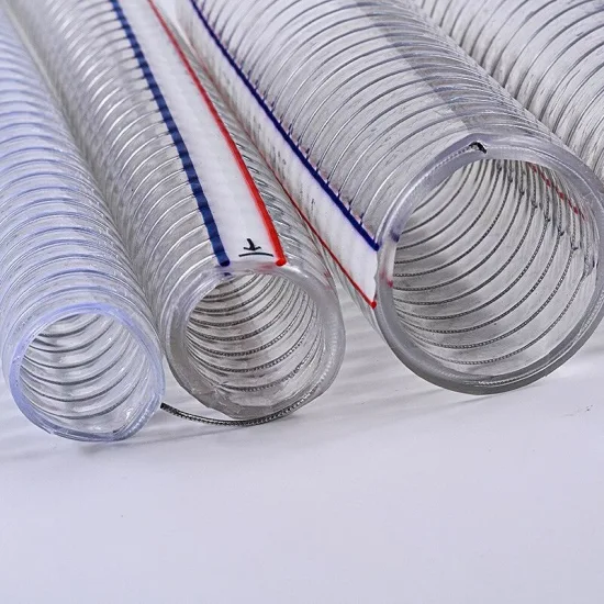 Spiral Stainless Steel Wire Reinforced PVC Vacuum Hose