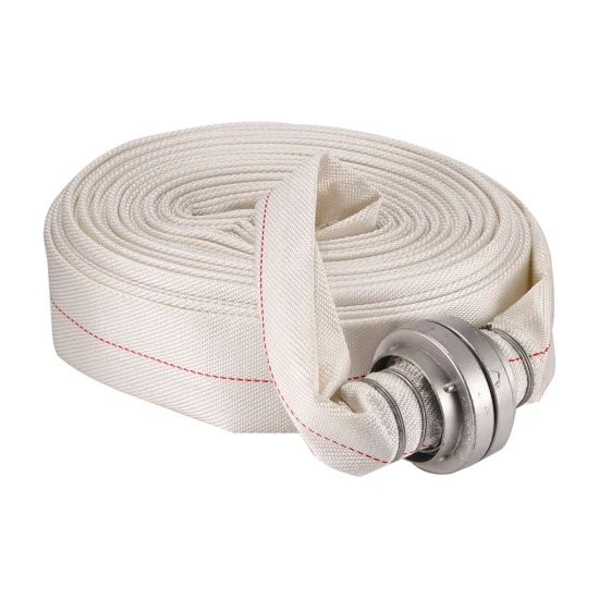 1.5-3inch 100% Virgin Polyester Double Jacket Municipal PVC/TPU/Rubber Resistant Flexible Water Layflat Canvas Lining Fire Hydrant Cabinet Fighting Hose