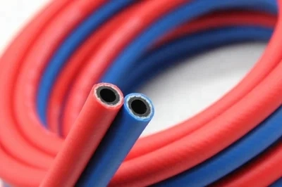 Fiber Braid Reinforcement Flexible PVC Twin Line Welding Oxygen Acetylene Hose