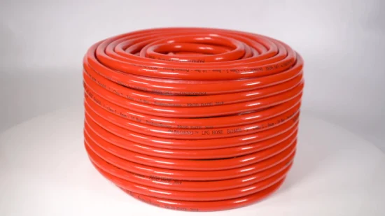 6.3mm 8.0mm 10mm Natural Gas Hose Pipe / PVC LPG Hose En16436 Comply with Reach RoHS PAHs