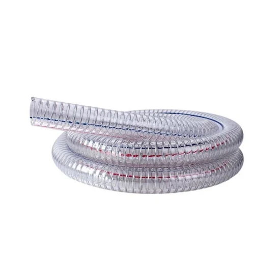 Spiral Transparent Steel Wire Reinforced Spring PVC Hose